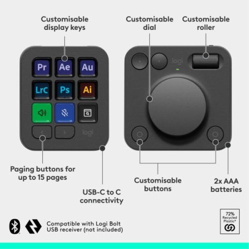Набір блогера Logitech MX Creative Console Black (920-012931)