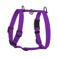 Шлея для собак WAUDOG Magnet анатомічна Н-подібна з QR-паспортом, магнітна пряжка-фастекс L фіолетова (26249)