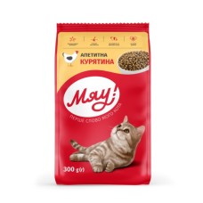Сухий корм для кішок Мяу! з куркою 300 г (4820215364553)