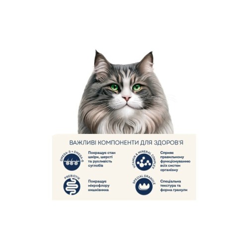 Сухий корм для кішок Home Food Hairball control For sterilised з індичкою та ягодами 1.6 кг (4820235020873)