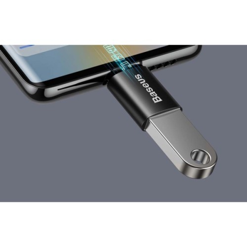Перехідник OTG USB 3.1 AF to USB-C black Baseus (ZJJQ000001)