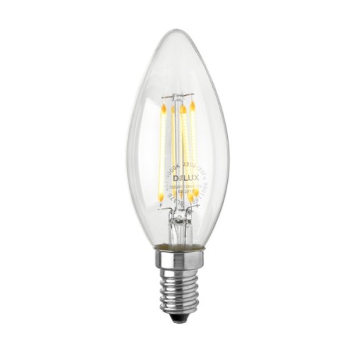 Лампочка Delux BL37B 4 Вт 4000K 220В E14 filament 3шт (90016735)