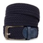 Ремінь Vintage Текстильний чоловічий Темно-синій (20526)