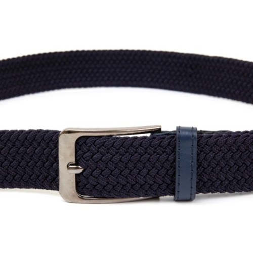 Ремінь Vintage Текстильний чоловічий Темно-синій (20526)