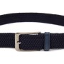 Ремінь Vintage Текстильний чоловічий Темно-синій (20526)