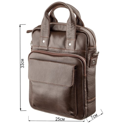 Сумка Shvigel Під А4 Коричнева (11168)