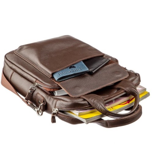 Сумка Shvigel Під А4 Коричнева (11168)