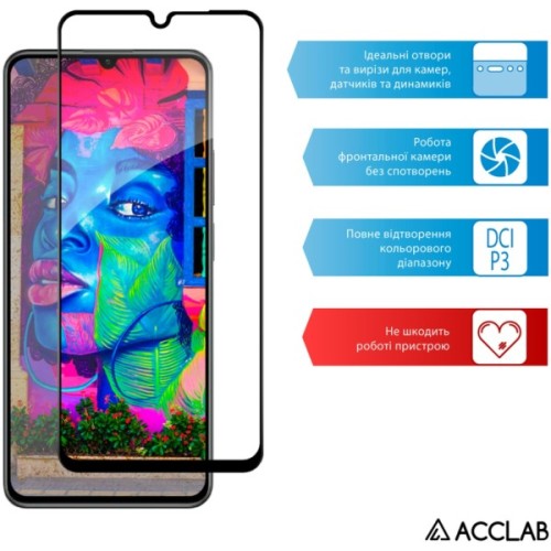 Скло захисне ACCLAB Full Glue Realme C61 Black (1283126594038)
