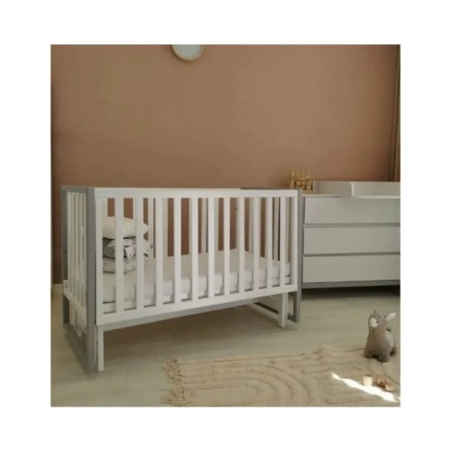 Ліжечко Angelo Люкс-12 біло-сірий (12015)