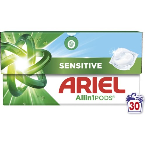 Капсули для прання Ariel Pods All-in-1 Sensitive Skin Для чутливої шкіри 30 шт. (8700216766012)