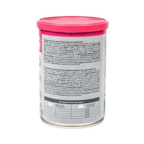 Вологий корм для кішок Pet Chef З індичкою 415 г (4820255193595)