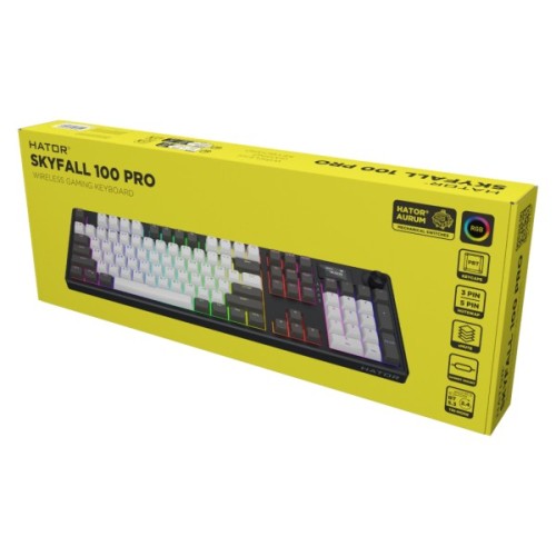 Клавіатура Hator Skyfall 100 Pro Wireless Grey/Black (HTK4100UA)