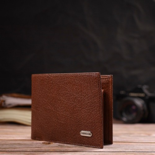 Гаманець Canpellini З натуральної шкіри Світло-коричневий (21765)