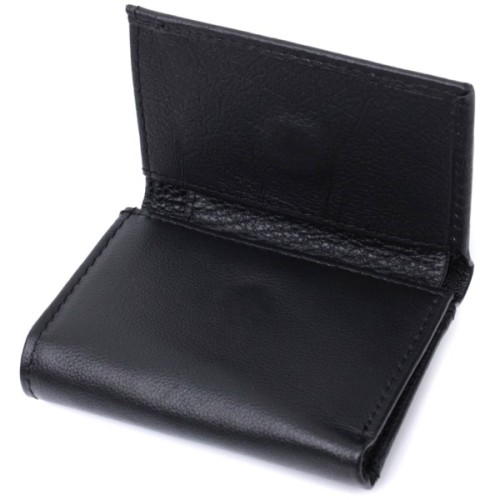 Гаманець ST Leather З натуральної шкіри Чорний (22742)