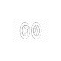 Гальмівний диск FERODO DDF2493C