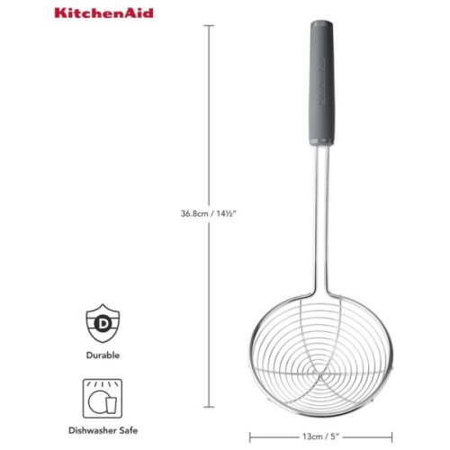 Шумовка KitchenAid Coreline, 37,3 см, сірий (KAS010OHCGG)