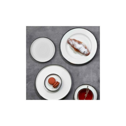 Тарілка By Bone серія "Helix Black" кругла 24 см (HL-BLA-GT-24-DZ)