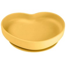 Тарілка дитяча Canpol babies силіконова Серце - жовта (80/309_yel)
