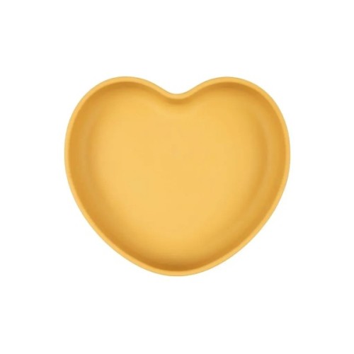 Тарілка дитяча Canpol babies силіконова Серце - жовта (80/309_yel)