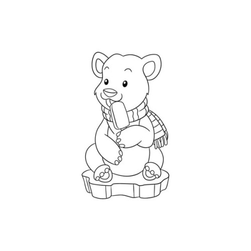 Картина по номерам ArtCraft Білий ведмедик 25х30 см (15117-AC)