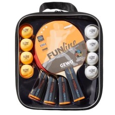 Комплект для настільного тенісу Gewo Family & Friends 4 Bats 8 Balls (97010000) (931052)
