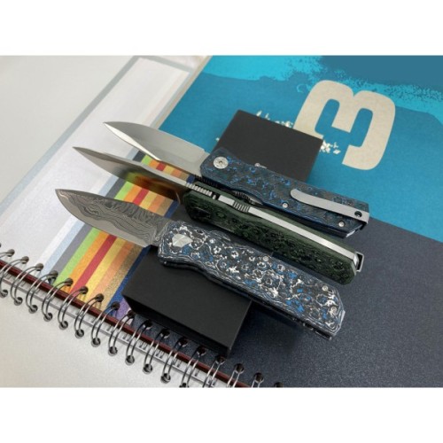 Ніж Maserin Power, Magnacut, fat carbon arctic blue (502/BM)