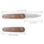 Ніж SRM Twin, Brown Micarta, Stonewash (251MB-MN)