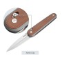 Ніж SRM Twin, Brown Micarta, Stonewash (251MB-MN)