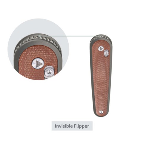 Ніж SRM Twin, Brown Micarta, Stonewash (251MB-MN)