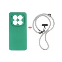 Чохол до мобільного телефона Dengos Case + Cross-body Strap Xiaomi Redmi Note 15 Pro 4G Mint+Grey (DG-KM-CCRB-39)