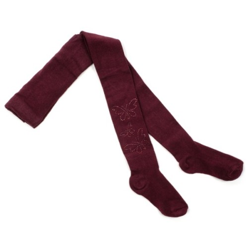 Колготки дитячі BNM з метеликами зі страз (M0C0302-1038-11G-red)