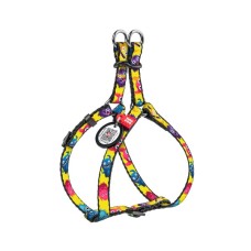 Шлея для котів WAUDOG Nylon з QR паспортом "Мохнаті монстри" пластиковий фастекс XS (319-4050)