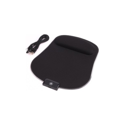 Килимок для мишки Maxxter MMP-LEDPAD-BK RGB Black (MMP-LEDPAD-BK)