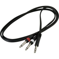 Інсертний кабель RockCable Patch Cable - TRS Jack to 2 x TS Jack (1.5m) (RCL 20922 D4)