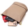 Сумка Vintage Жіноча з автономною косметичкою з натуральної шкіри Бежева (22364)