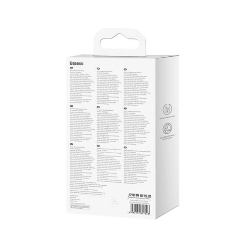 Зарядний пристрій Baseus 2xUSB-C 65W + 1xUSB GaN + cable USB-C to USB-C 100W 1.0m black (CCGP120201)