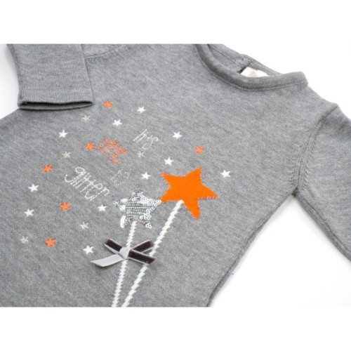 Кофта дитяча Na із зірочками (NNS 18-010-80-gray)