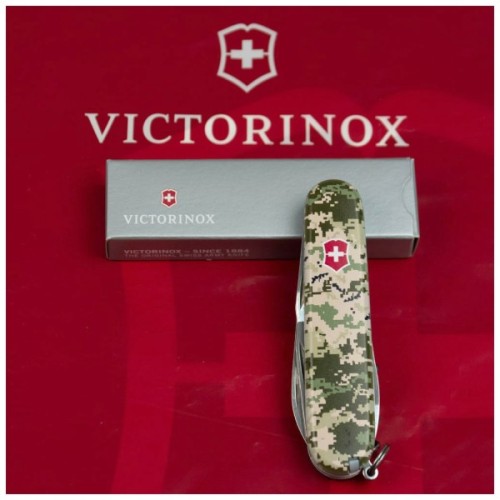 Ніж Victorinox Spartan Army 91 мм Піксель + Лого (1.3603.3_W3941p)