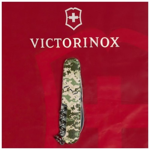 Ніж Victorinox Spartan Army 91 мм Піксель + Лого (1.3603.3_W3941p)
