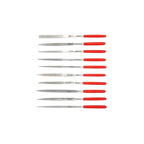 Напилок Yato надфіль алмазний l = 140/50 мм, b = 3 мм, 10 шт. (YT-6144)