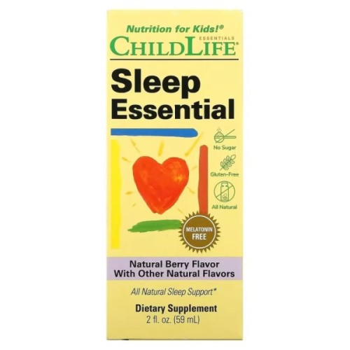 Вітамінно-мінеральний комплекс ChildLife Спокійний сон дитини, смак ягід, Sleep Essential, 59 мл (CDL-10650)