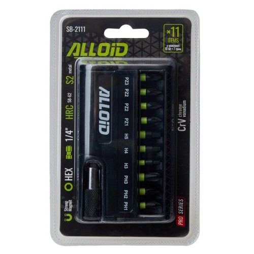 Набір біт Alloid Pro. 11 шт. (SB-2111)
