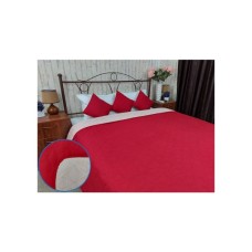 Покривало Руно Двостороннє Cherry Зірка вишневе 150х212 см (360.52У_Cherry зірка)
