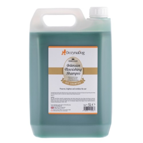 Шампунь для тварин Dezynadog Crown Glory Intensive Nourishing інтенсивний живильний для освітлення і відновлення шерсті 5 л (5052372015033)