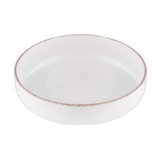 Тарілка Ardesto Lazio, 730мл, 18.5см, кераміка, білий (AR1518W)