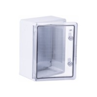 Шафа настінна ADAL PANO 400х300х220, з прозор. двецятами, IP65, Бокс ударостійкий, ABS пластик (144903 / 30999)