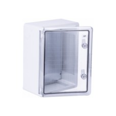 Шафа настінна ADAL PANO 400х300х220, з прозор. двецятами, IP65, Бокс ударостійкий, ABS пластик (144903 / 30999)