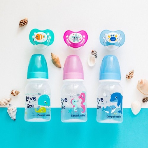 Пляшечка для годування Canpol babies LOVE&SEA 120 мл PP блакитна (59/300)