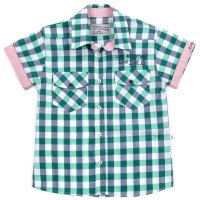 Сорочка дитяча Aziz у клітинку (19130-110B-green)