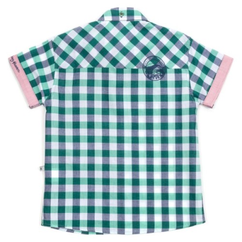 Сорочка дитяча Aziz у клітинку (19130-110B-green)